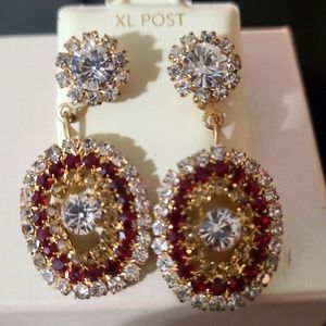 Gorgeous Ruby diamond earrings